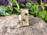 Handpoured & Handpainted Resin Antique Silver Tone Steampunk Rings