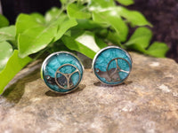 Handpoured & Handpainted Resin Steampunk Cufflinks