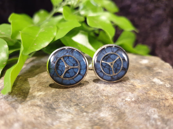 Handpoured & Handpainted Resin Steampunk Cufflinks