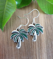 Handpoured Resin Palm Tree Earrings