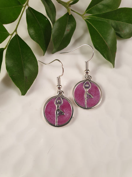 Handpoured Resin Yoga Earrings