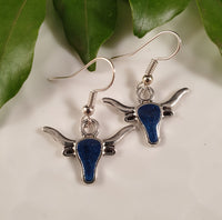 Handpoured Resin Longhorn Earrings