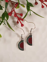 Handpoured Resin Watermelon Earrings