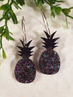 Handpoured Resin Pineapple Statement Earrings