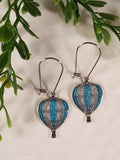 Handpoured Resin Hot Air Balloon Earrings