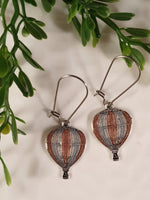 Handpoured Resin Hot Air Balloon Earrings