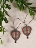 Handpoured Resin Hot Air Balloon Earrings