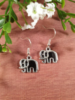 Handpoured Resin Elephant Earrings