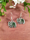 Handpoured Resin Elephant Earrings