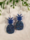 Handpoured Resin Pineapple Statement Earrings