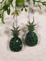 Handpoured Resin Pineapple Statement Earrings