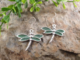 Handpoured Resin Dragonfly Earrings