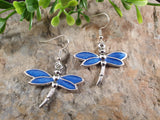 Handpoured Resin Dragonfly Earrings