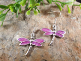 Handpoured Resin Dragonfly Earrings