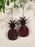 Handpoured Resin Pineapple Statement Earrings