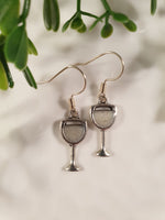 Handpoured Resin Wine Glass Earrings