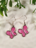 Handpoured Resin Butterfly Earrings