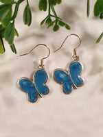 Handpoured Resin Butterfly Earrings