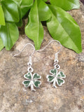 Handpoured Resin Four Leaf Clover Earrings