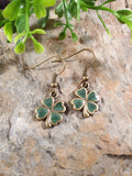 Handpoured Resin Four Leaf Clover Earrings