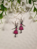 Handpoured Resin Ballerina Earrings