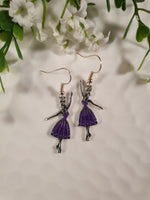 Handpoured Resin Ballerina Earrings