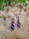 Handpoured Resin Neck Tie Earrings