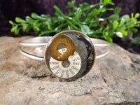 Handpoured Resin Antique Silver Tone Steampunk Cuff Bracelets