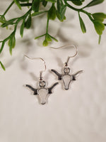 Handpoured Resin Longhorn Earrings