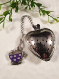 Handpoured Resin Teacup Heart Loose Tea Infusers