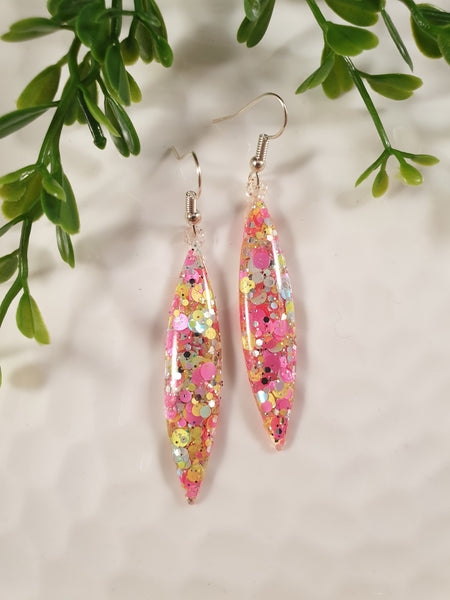 Handpoured Resin Dangle Earrings