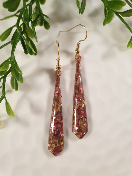 Handpoured Resin Dangle Earrings