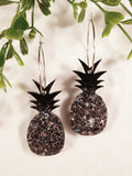 Handpoured Resin Pineapple Statement Earrings