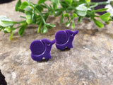 Handpoured Resin Elephant Stud Earrings