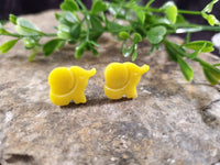 Handpoured Resin Elephant Stud Earrings