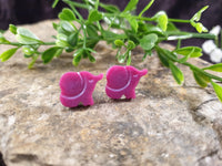 Handpoured Resin Elephant Stud Earrings