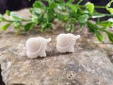 Handpoured Resin Elephant Stud Earrings