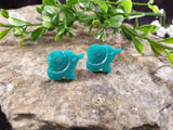 Handpoured Resin Elephant Stud Earrings