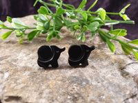 Handpoured Resin Elephant Stud Earrings