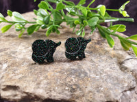 Handpoured Resin Elephant Stud Earrings