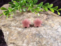 Handpoured Resin Blossom Flower Stud Earrings