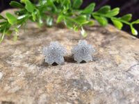 Handpoured Resin Blossom Flower Stud Earrings