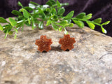 Handpoured Resin Blossom Flower Stud Earrings