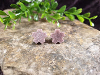 Handpoured Resin Blossom Flower Stud Earrings