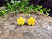 Handpoured Resin Blossom Flower Stud Earrings