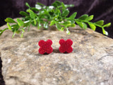 Handpoured Resin Flower Stud Earrings