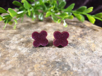 Handpoured Resin Flower Stud Earrings