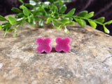 Handpoured Resin Flower Stud Earrings