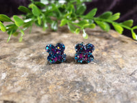 Handpoured Resin Flower Stud Earrings