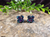 Handpoured Resin Flower Stud Earrings